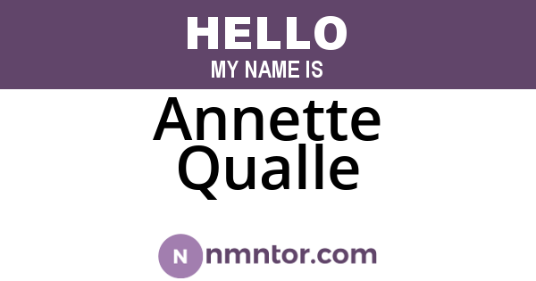 Annette Qualle