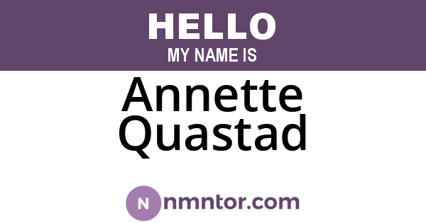 Annette Quastad