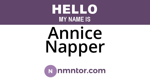 Annice Napper