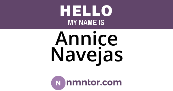 Annice Navejas