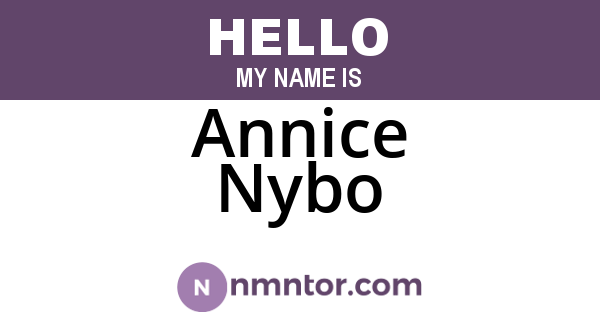 Annice Nybo