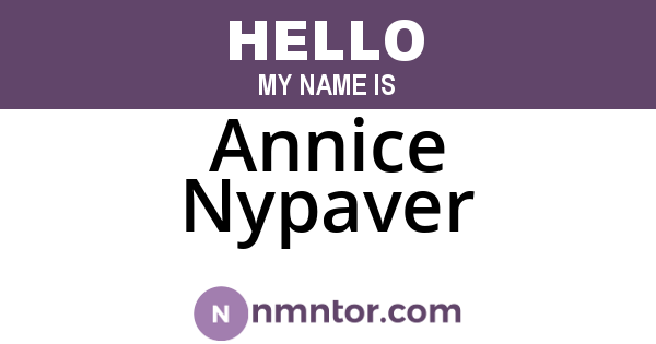 Annice Nypaver