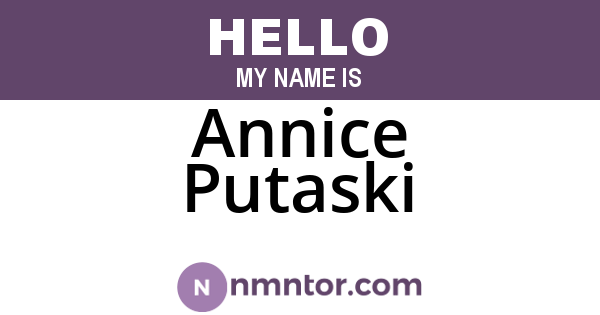 Annice Putaski