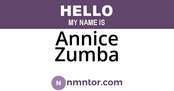 Annice Zumba