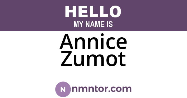 Annice Zumot