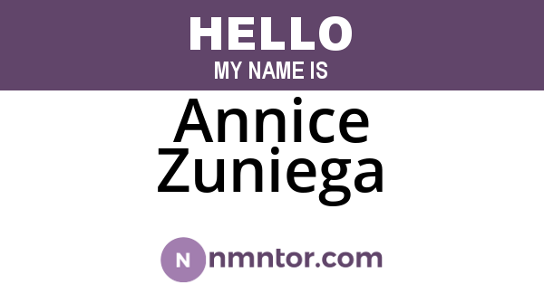 Annice Zuniega