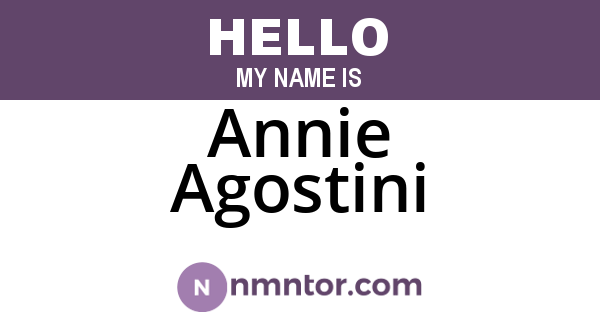 Annie Agostini