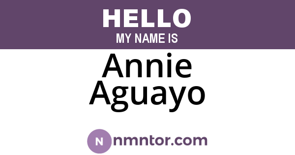 Annie Aguayo