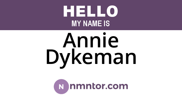 Annie Dykeman