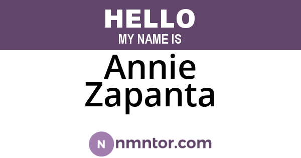Annie Zapanta