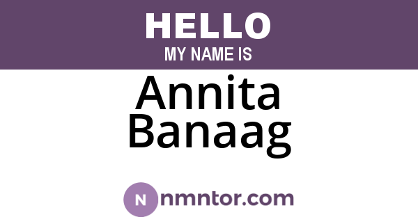 Annita Banaag