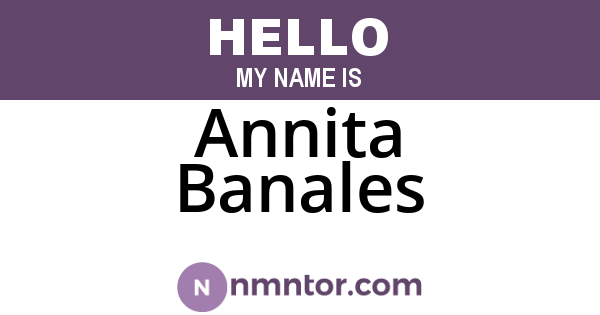 Annita Banales