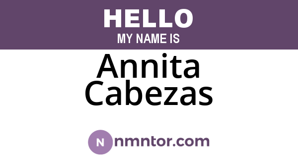Annita Cabezas
