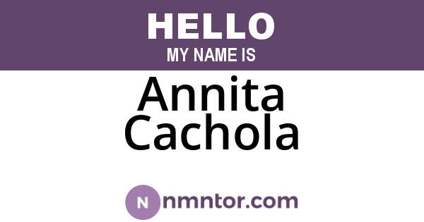Annita Cachola