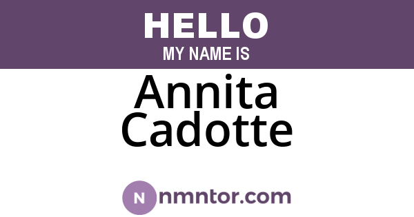 Annita Cadotte