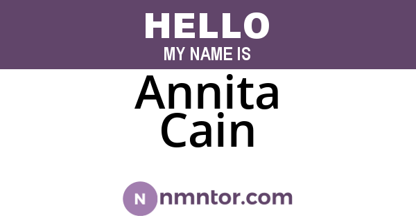 Annita Cain