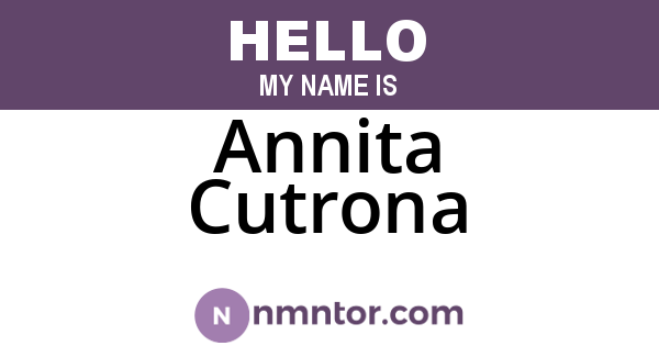 Annita Cutrona