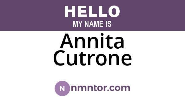 Annita Cutrone
