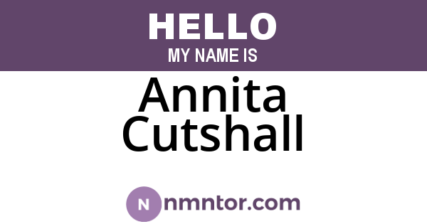 Annita Cutshall