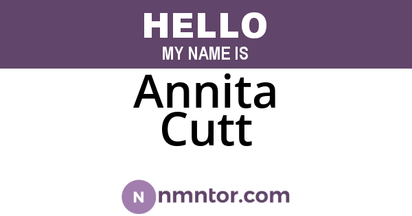 Annita Cutt
