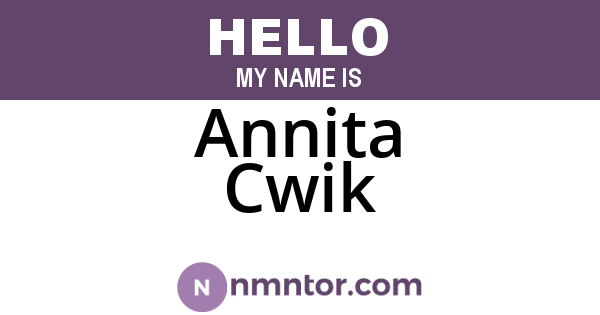 Annita Cwik