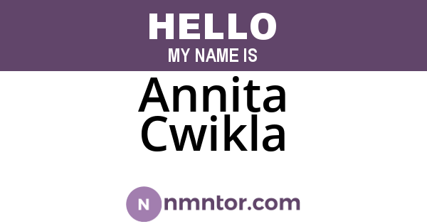 Annita Cwikla