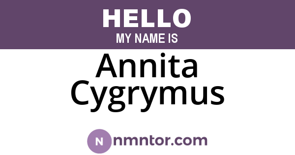 Annita Cygrymus