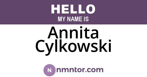 Annita Cylkowski