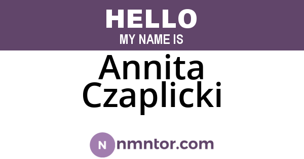 Annita Czaplicki