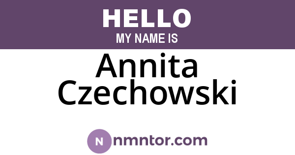 Annita Czechowski