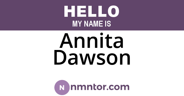 Annita Dawson