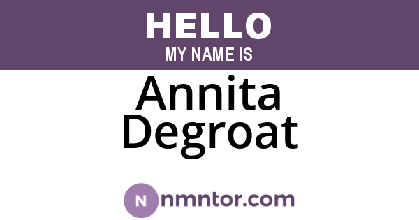 Annita Degroat