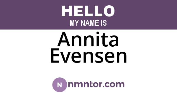 Annita Evensen