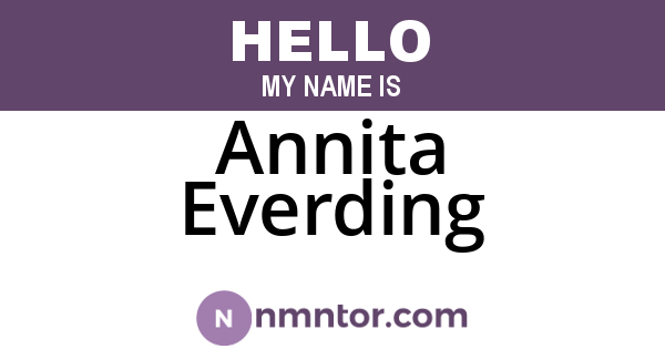 Annita Everding