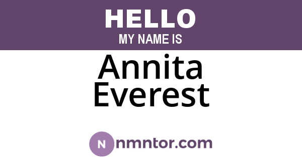 Annita Everest