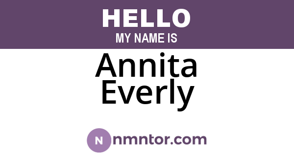 Annita Everly