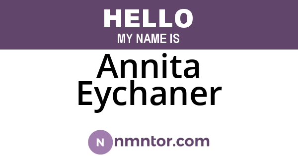 Annita Eychaner