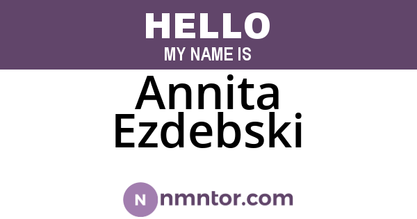 Annita Ezdebski