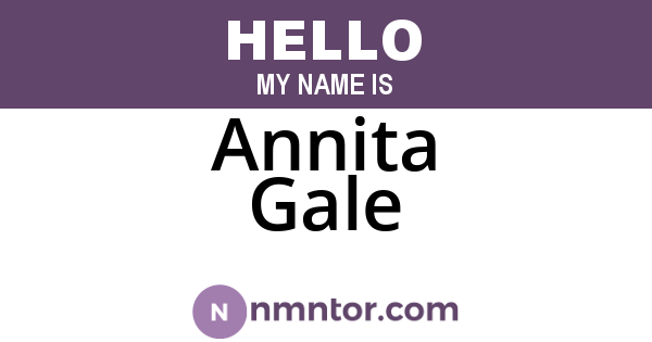 Annita Gale
