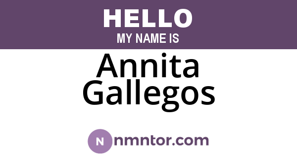 Annita Gallegos