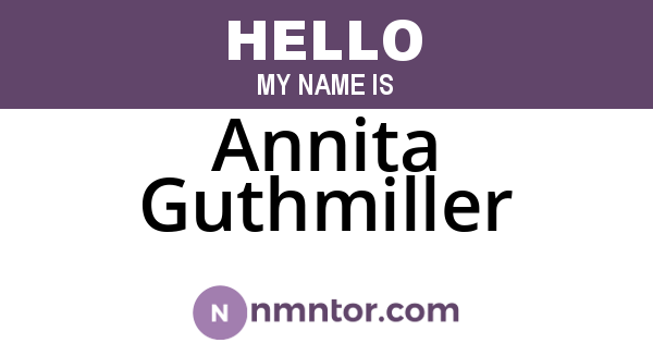 Annita Guthmiller
