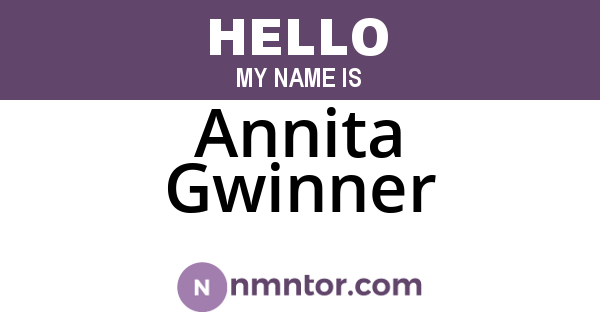 Annita Gwinner
