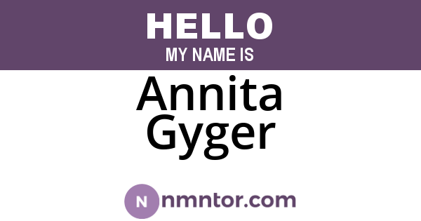 Annita Gyger