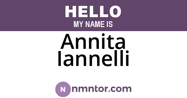 Annita Iannelli