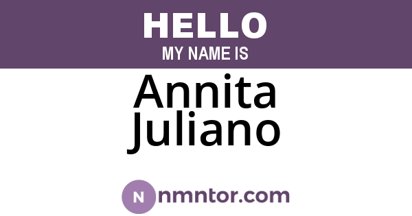 Annita Juliano