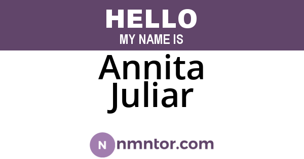 Annita Juliar