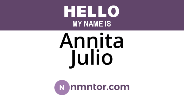 Annita Julio