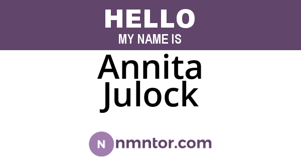Annita Julock