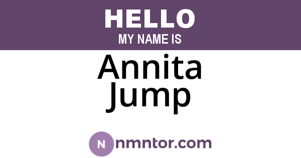 Annita Jump