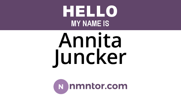 Annita Juncker